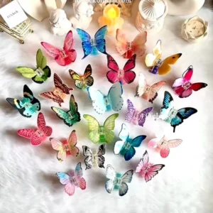 🦋🌿9. Realistic Butterfly Hair Claw – Blue Ombre🌸🍃